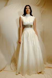 IVORY CREST MAXI DRESS