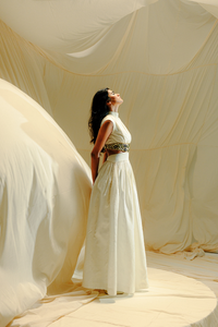 IVORY CREST MAXI DRESS