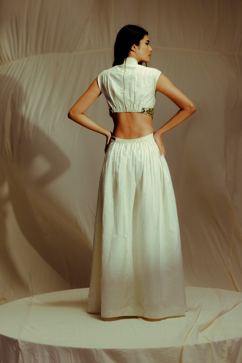 IVORY CREST MAXI DRESS