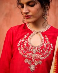 SCARLET ZARI SUIT