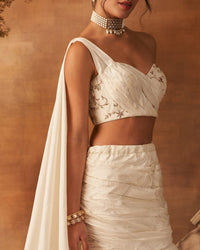 Heloi Essence Draped Skirt set
