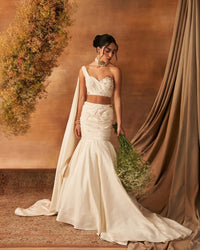 Heloi Essence Draped Skirt set