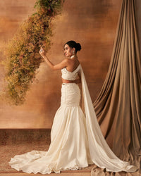 Heloi Essence Draped Skirt set