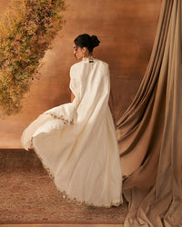 Kundo Whisper Dhoti Cape set