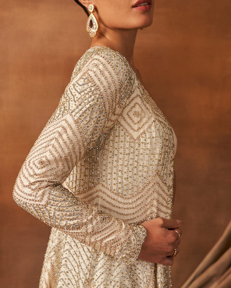 Pearl pareng Jacket and Garara set