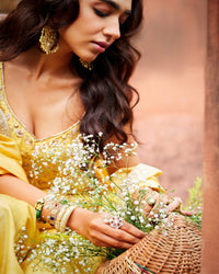 SUNEHRI SHEEN SHARARA SUIT