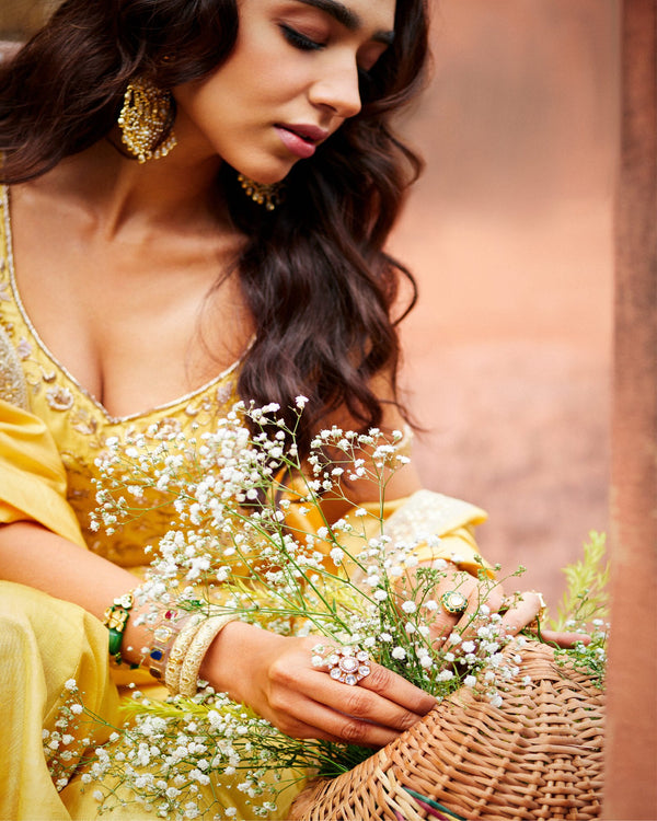 SUNEHRI SHEEN SHARARA SUIT