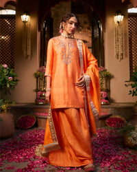 AAGAYI PEACH LUNGI SET