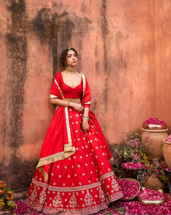 TAKHEL GULAL LEHENGA SET