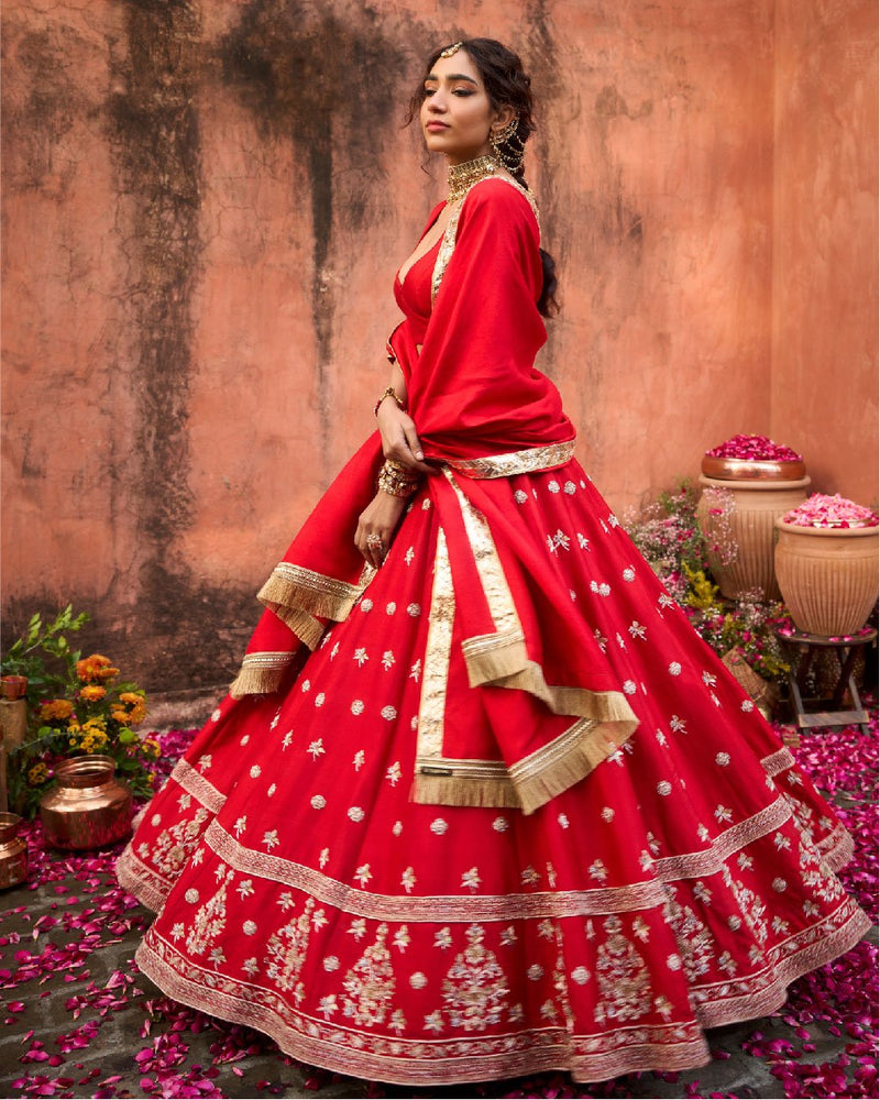 TAKHEL GULAL LEHENGA SET